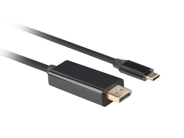 Кабел Lanberg USB-C към DisplayPort, 1.8m 4K 60Hz - CA-CMDP-10CU-0018-BK - 2