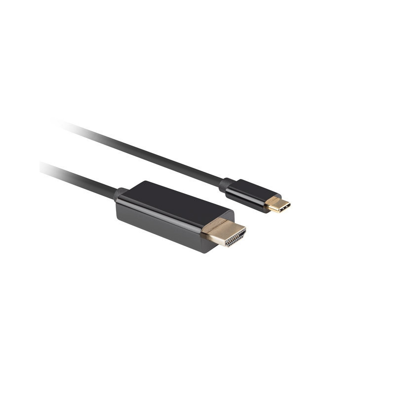 Кабел LANBERG USB-C към HDMI, 0.5m 4K 60Hz - CA-CMHD-10CU-0005-BK - 3