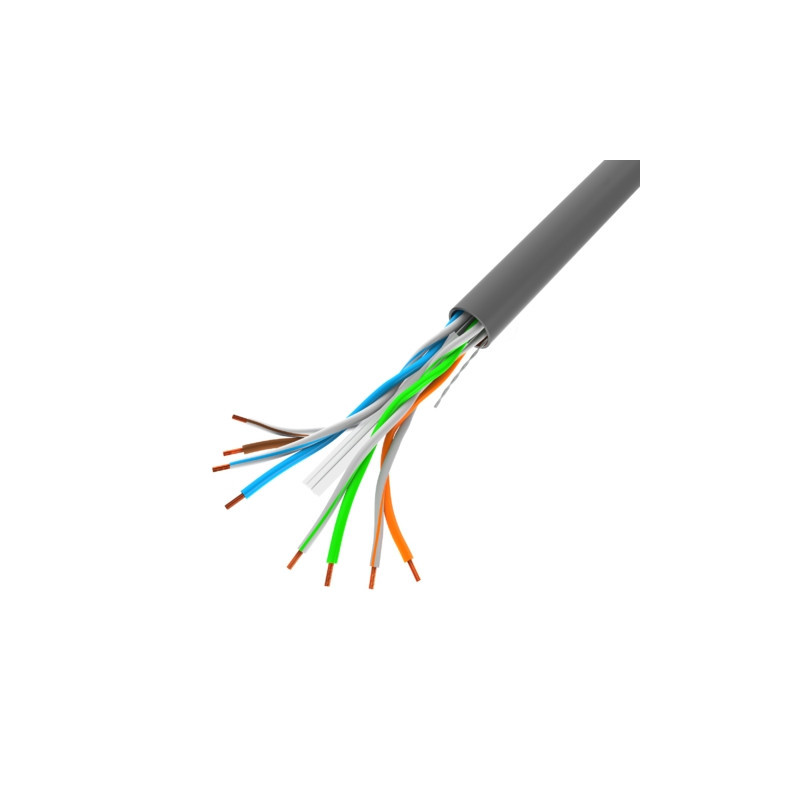 Кабел Lanberg CAT.6 UTP, 305m solid Cu grey - LCU6-11CU-0305-S - 2