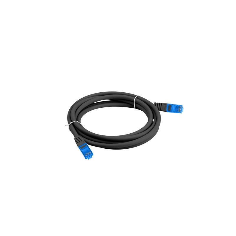 Кабел Lanberg Cat. 6A S/FTP LSZH, 3m, RJ-45, Black - PCF6A-10CC-0300-BK - 3