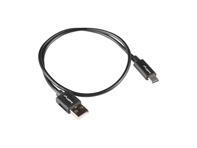 Кабел Lanberg USB-C към USB-A 2.0, 1m, черен - CA-USBO-15CU-0010-BK - 4