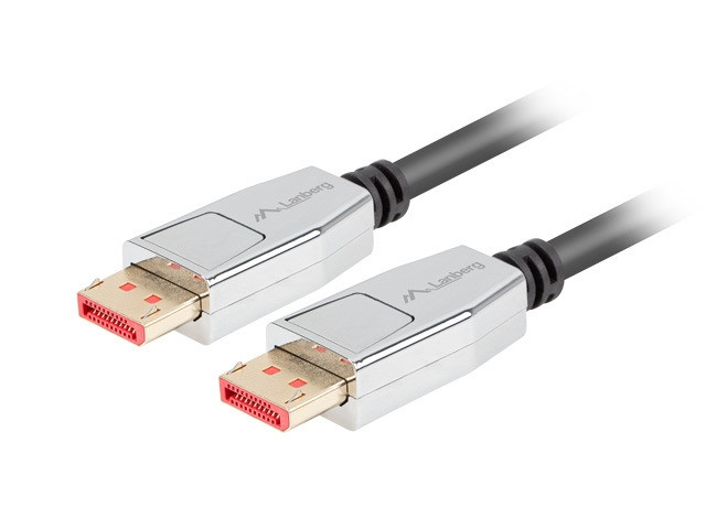 Кабел LANBERG DisplayPort, 1.8m 8K 60Hz V1.4 черен - CA-DPDP-20CU-0018-BK - 1