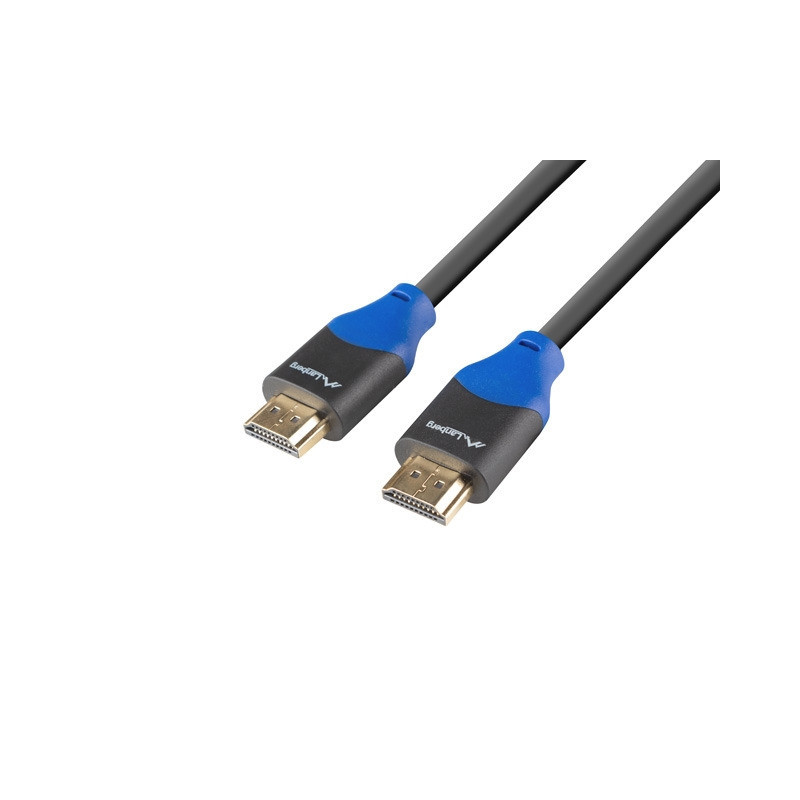 HDMI кабел Lanberg, M/M V2.0 1.8m 4K черен - CA-HDMI-15CU-0018-BK - 1