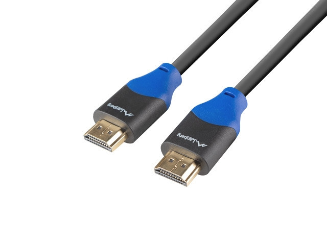 HDMI кабел Lanberg, M/M V2.0 1.8m 4K черен - CA-HDMI-15CU-0018-BK - 1
