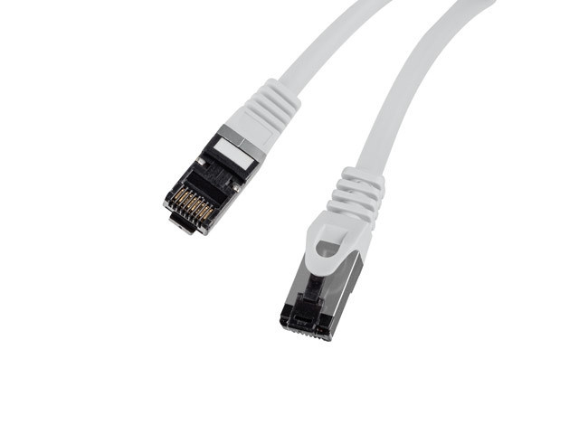 Patch cord кабел LANBERG CAT.8.1 S/FTP, 3m, RJ-45, Grey - PCF8-10CU-0300-S - 2