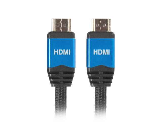 HDMI кабел Lanberg, 2.0 M/M 1m Black - CA-HDMI-20CU-0010-BL - 2