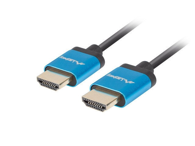 HDMI кабел Lanberg, HDMI 2.0 Male/Male 4K 1m Black - CA-HDMI-22CU-0010-BK - 1