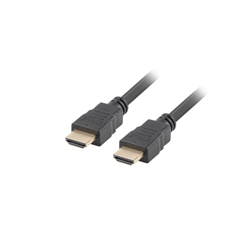 HDMI кабел Lanberg, HDMI-A 2.0 M/M, 7.5m, черен, 4K 3840x2160px - CA-HDMI-10CC-0075-BK - 1