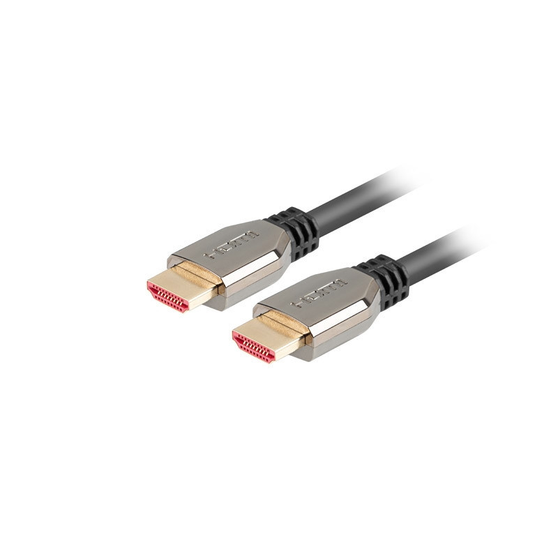 HDMI кабел Lanberg, HDMI 2.1 M/M 1m 8K 60Hz черен - CA-HDMI-30CU-0010-BK - 1