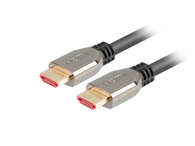 HDMI кабел Lanberg, HDMI 2.1 M/M 1m 8K 60Hz черен - CA-HDMI-30CU-0010-BK - 1