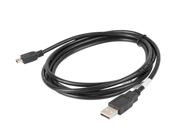 Кабел Lanberg USB Mini-B към USB-A, 1.8m, черен - CA-USBK-10CC-0018-BK - 2