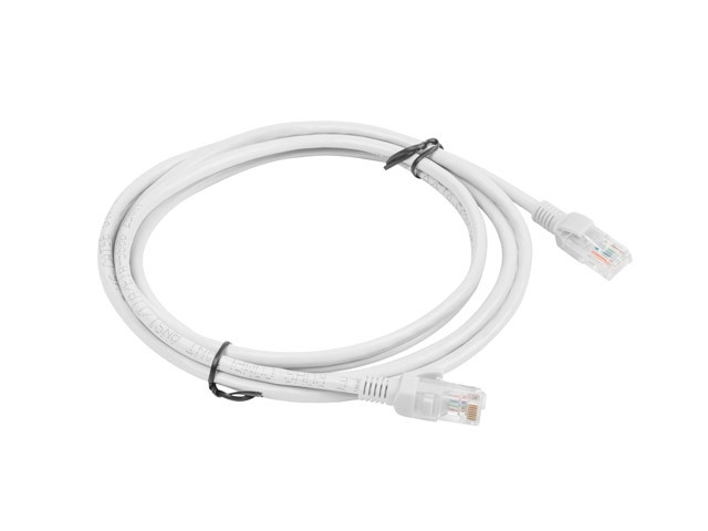 Patch кабел Lanberg Cat.5e, 2m RJ-45, Grey - PCU5-10CC-0200-S - 2
