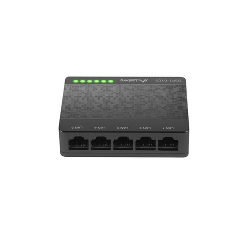 Комутатор Lanberg DSP1-0105, 5-портов 100 Mbps, Unmanaged - DSP1-0105 - 1