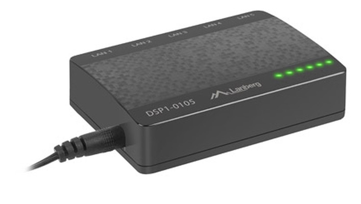 Комутатор Lanberg DSP1-0105, 5-портов 100 Mbps, Unmanaged - DSP1-0105 - 2