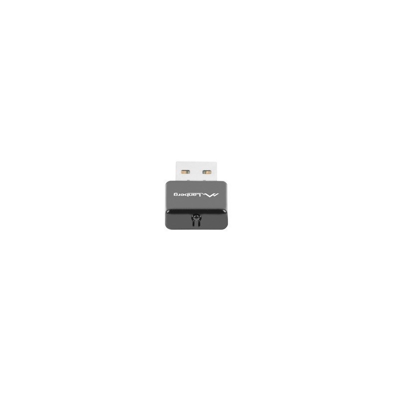 Безжичен адаптер Lanberg NC-0300-WI, USB 2.0, 300 Mbps 2.4GHz - NC-0300-WI - 1