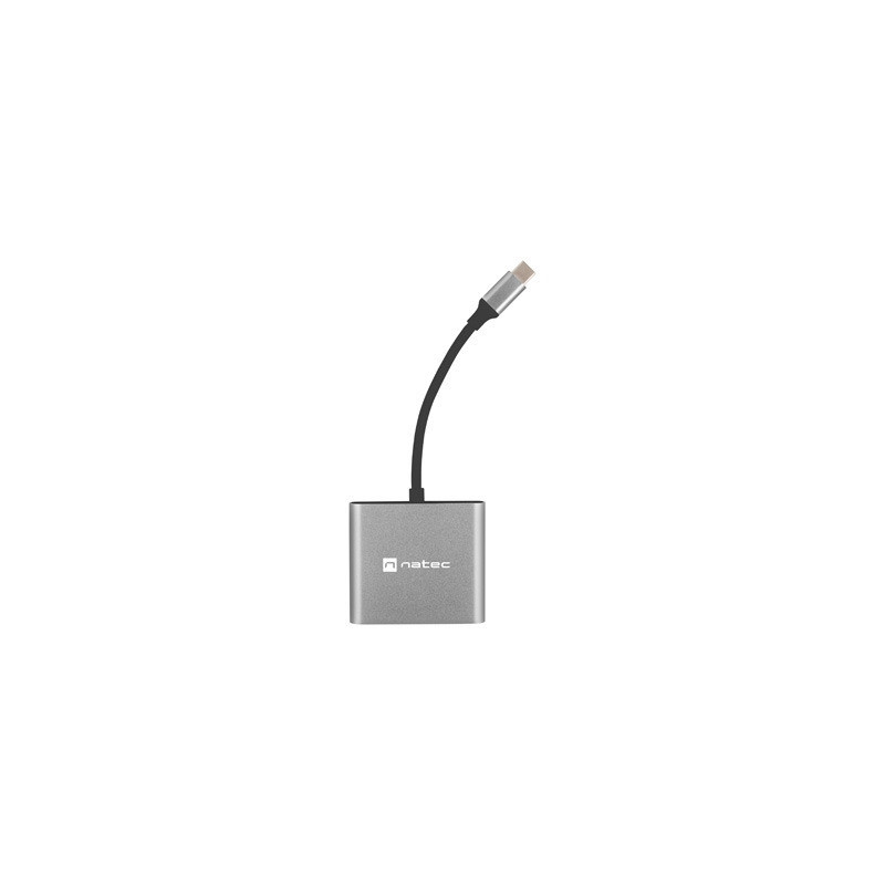 Докинг станция Natec Fowler MINI, USB 3.0, HDMI 4K, USB-C PD 60W - NMP-1607 - 2