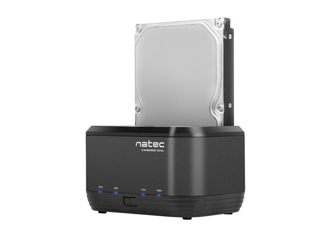 Докинг станция Natec Kangaroo Dual, USB 3.0, SATA I/II/III - NSD-0955 - 2