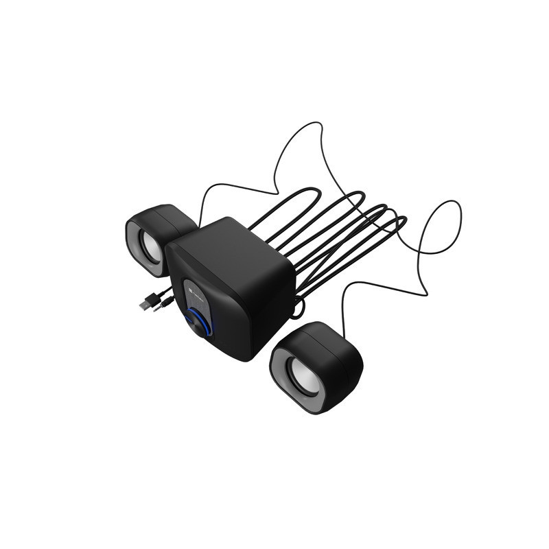 Тонколони Natec Pug, 2.1 система, 11W, 3.5mm/USB - NGL-2111 - 5