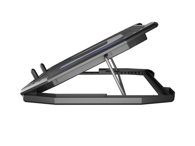 Охладител за лаптоп Natec Oriole, 15.6"-17.3", 3 вентилатора, LED светлина, USB Hub - NPL-1926 - 6