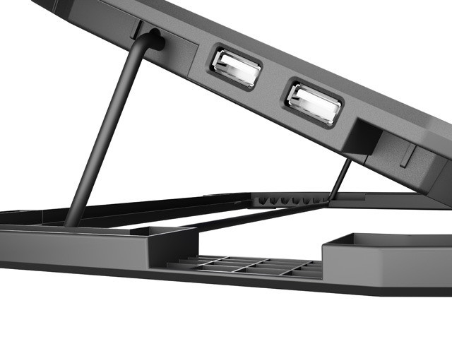 Охладител за лаптоп Natec Oriole, 15.6"-17.3", 3 вентилатора, LED светлина, USB Hub - NPL-1926 - 7