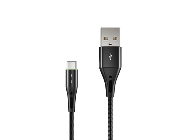 Кабел Natec USB-C към USB-A, 1m, Черен - NKA-1957 - 2