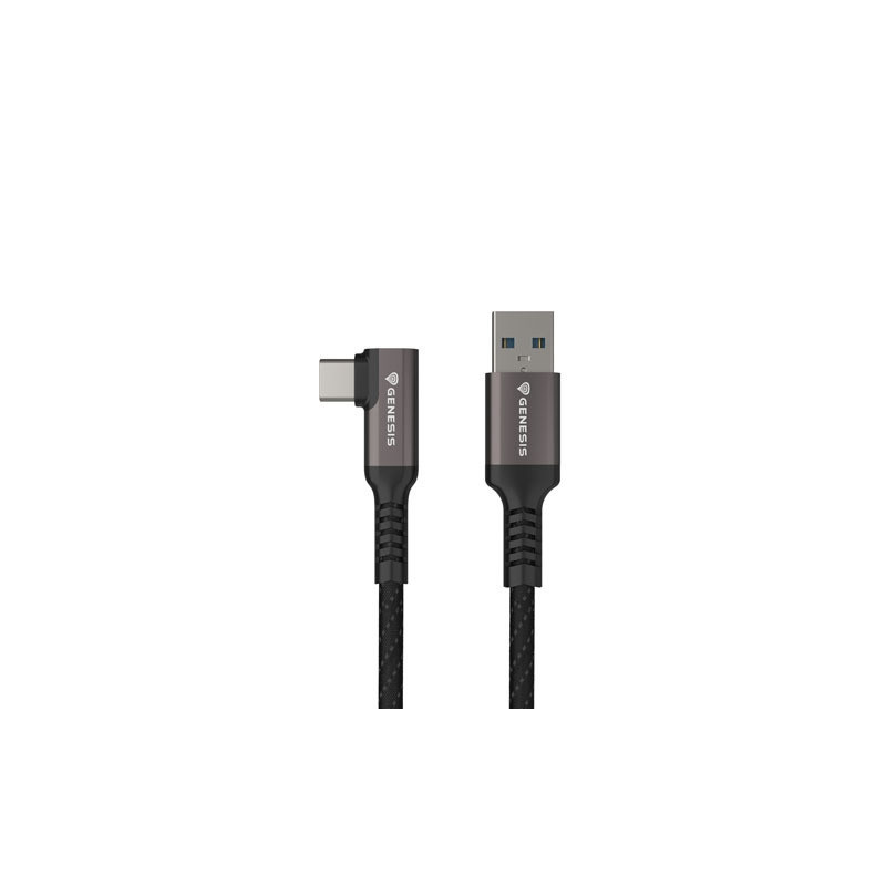 Кабел Genesis USB-C към USB-A, 3м, 5Gb/s, PD 15W, Черен - NVC-2220 - 1