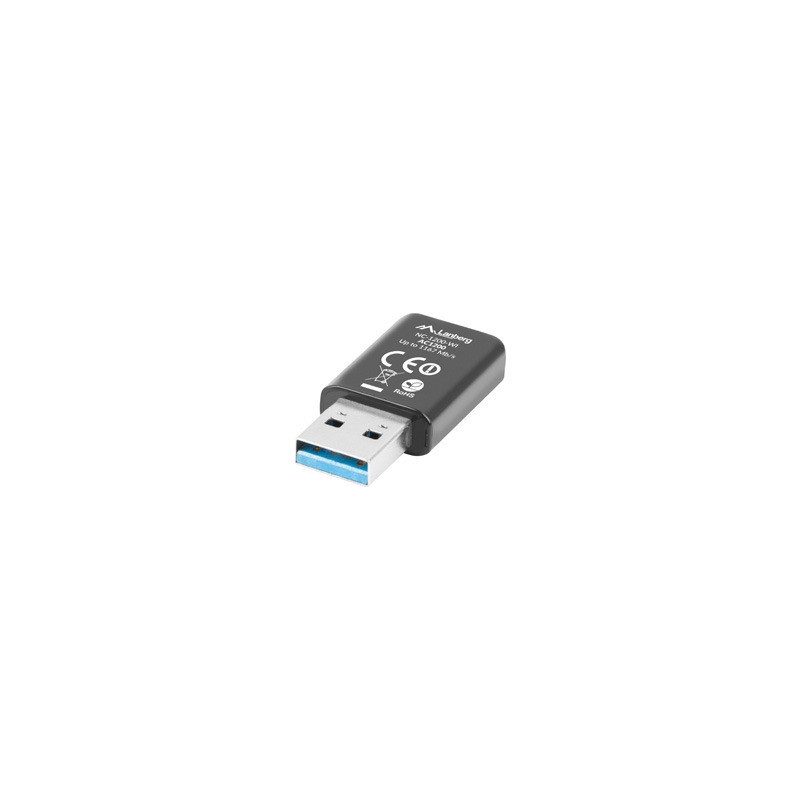 Безжична мрежова карта LANBERG, USB 3.0 AC1200 Dual Band 2x вътрешна антена - NC-1200-WI - 3