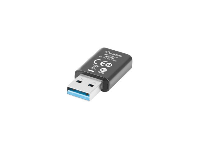 Безжична мрежова карта LANBERG, USB 3.0 AC1200 Dual Band 2x вътрешна антена - NC-1200-WI - 3