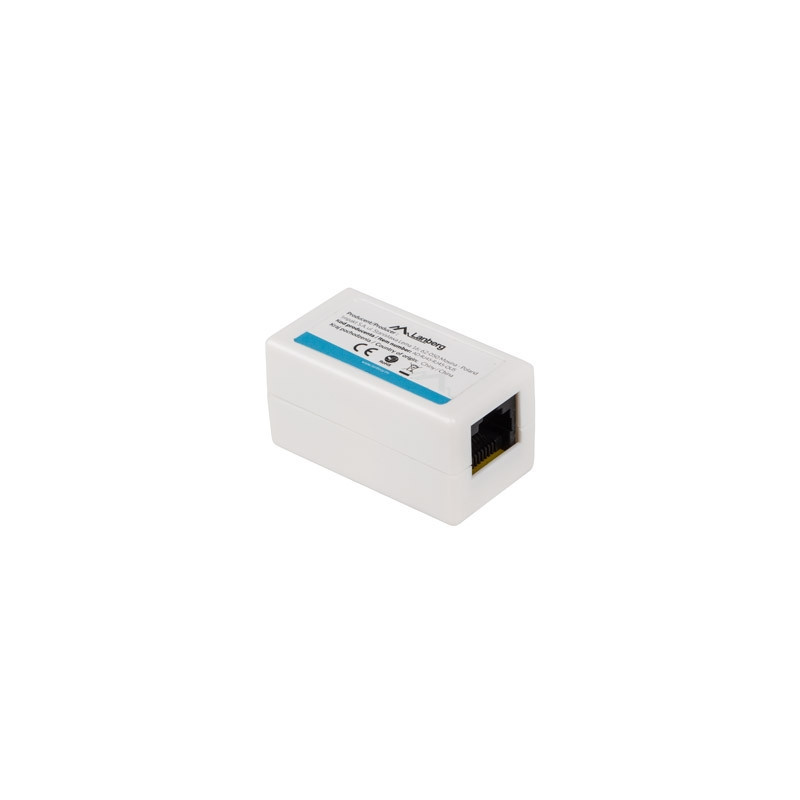 RJ-45 конектор Lanberg, CAT.6 In-line coupler - AD-RJ45-RJ45-OU6 - 1
