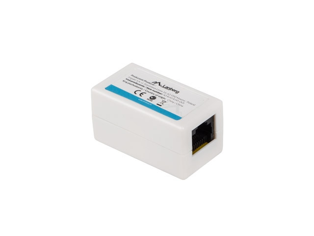 RJ-45 конектор Lanberg, CAT.6 In-line coupler - AD-RJ45-RJ45-OU6 - 1