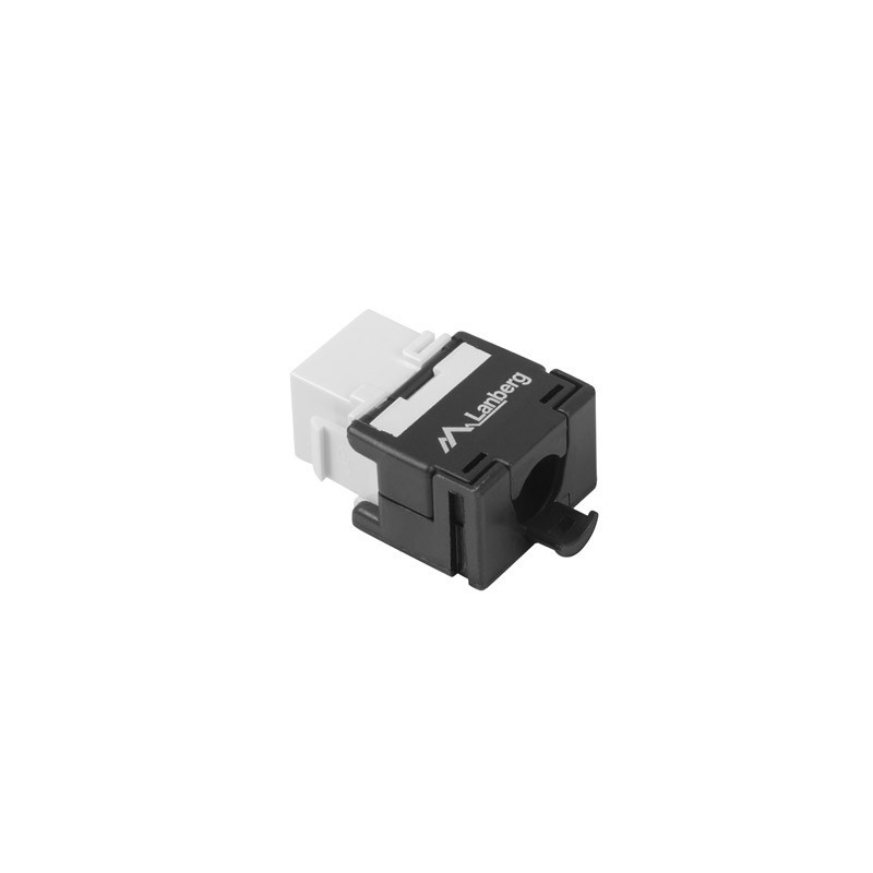Keystone конектор LANBERG KSUA-2000, RJ45 UTP CAT.6a 180° безинструментален - KSUA-2000 - 2