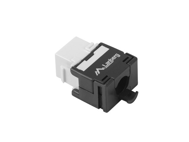 Keystone конектор LANBERG KSUA-2000, RJ45 UTP CAT.6a 180° безинструментален - KSUA-2000 - 2