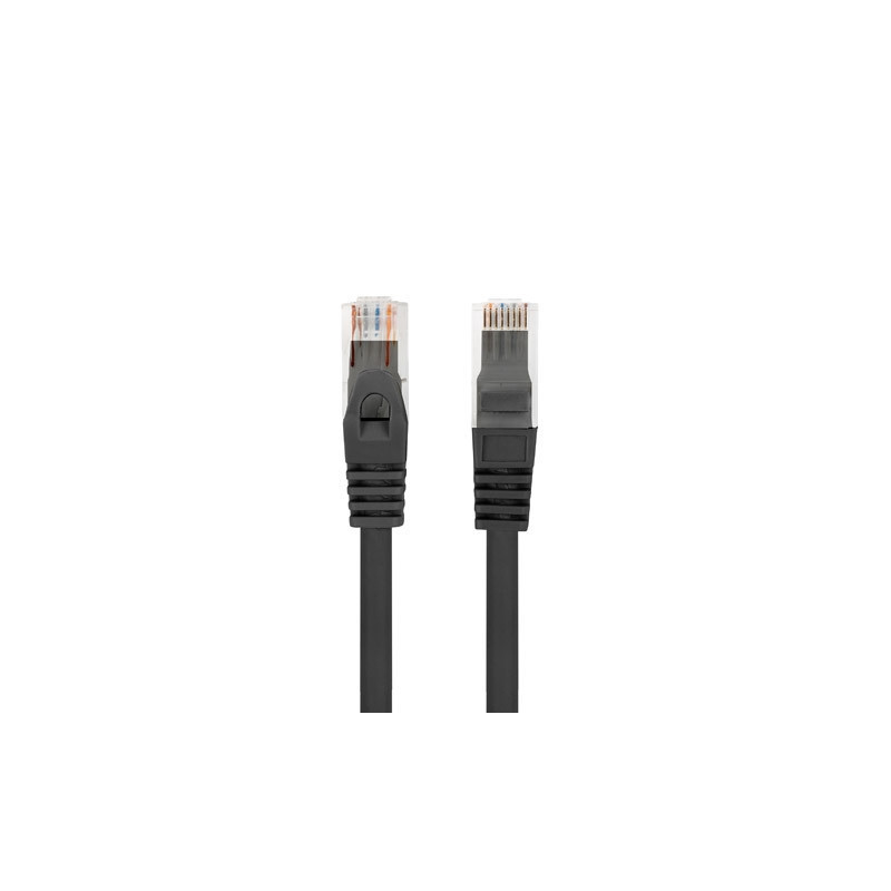 Патч кабел Lanberg CAT.6 UTP LSZH, 1.5m RJ-45 Black - PCU6-10CU-0150-BK - 3