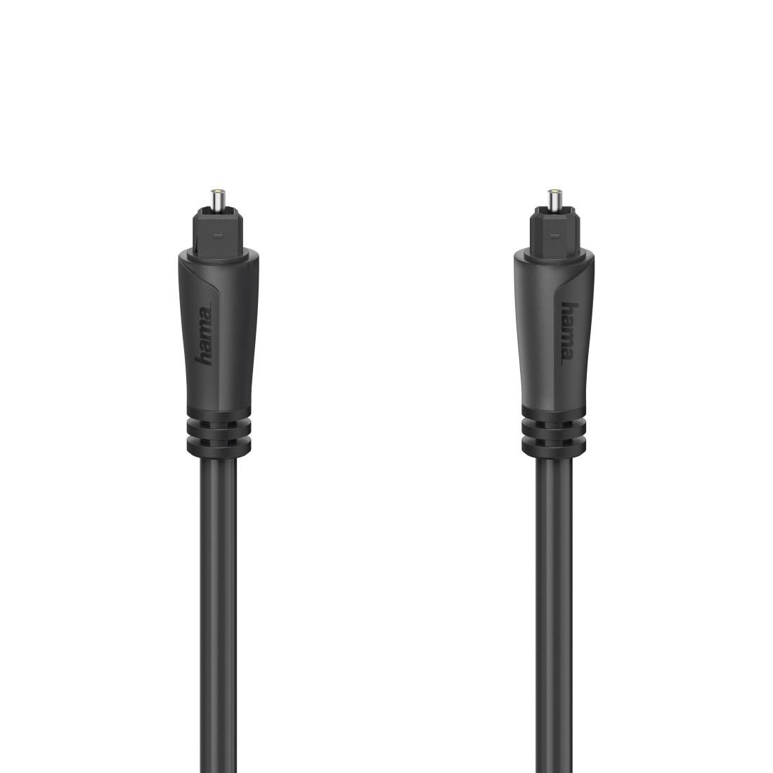 Аудио оптичен кабел HAMA, 3.0 m, ODT Toslink, Черен - 205135 - 1