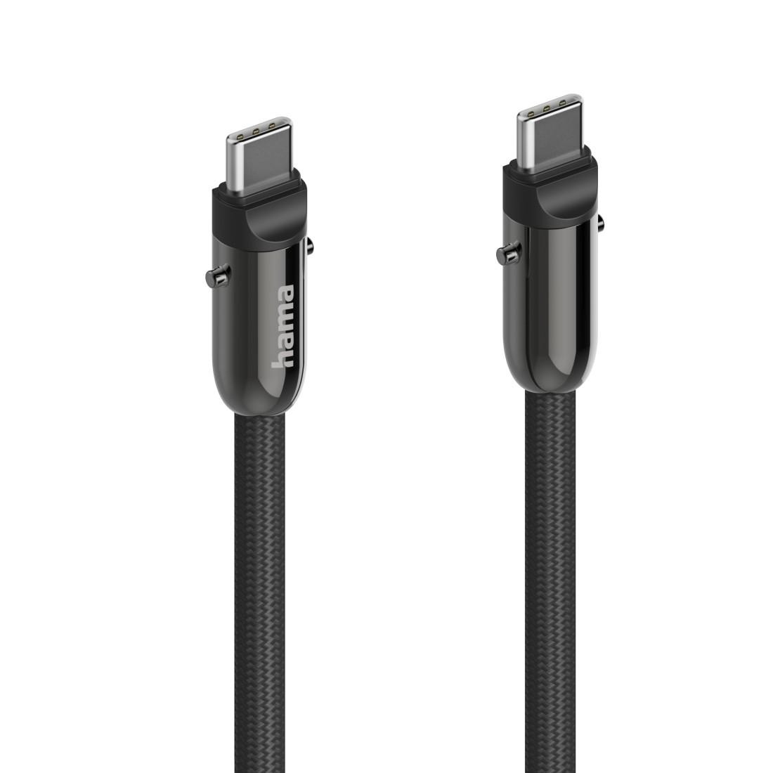 USB-C кабел HAMA, 1.2м, 480 Mbit/s, Екраниран, Черен - 201751 - 10