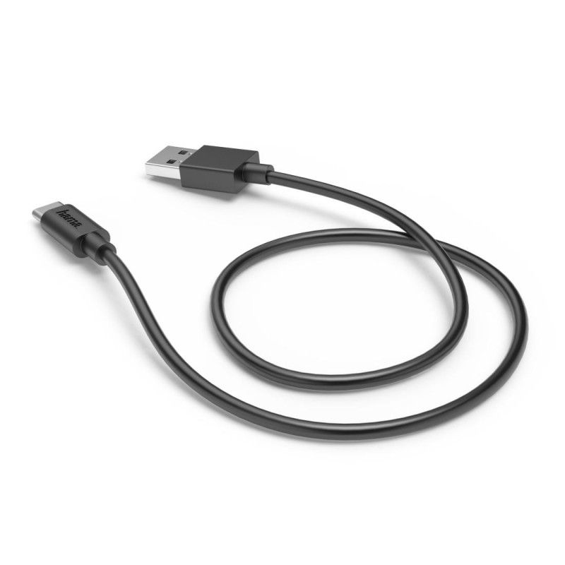 Кабел HAMA USB-C към USB-A, 0.5м, 480Мbit/s, 3А, черен - 201705 - 4
