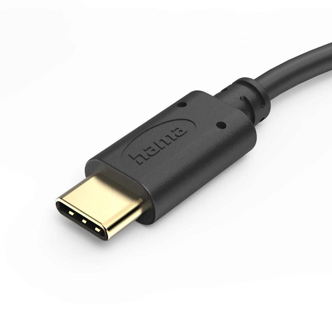 USB-C кабел HAMA, 0.5 м, черен - 201706 - 6
