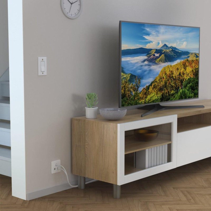 Коаксиален антенен кабел HAMA, 1.5м, двойно екраниран, 75Ω, RF мъжко/женско - 205045 - 4