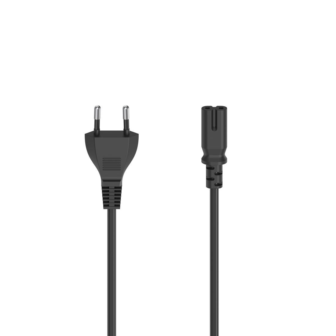 Захранващ кабел HAMA, Euro Plug към 2-Pin IEC C7, 0.75м - HAMA-200731 - 1