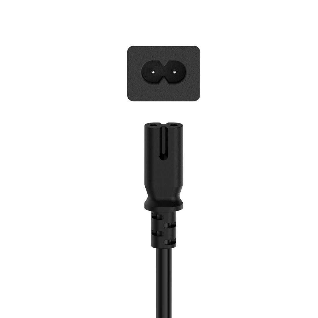 Захранващ кабел HAMA, Euro Plug към 2-Pin IEC C7, 0.75м - HAMA-200731 - 2