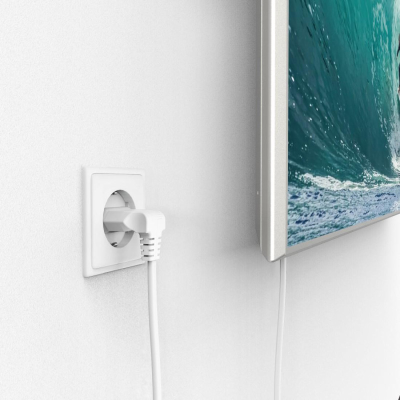 Захранващ кабел HAMA, 5м, под ъгъл 90°, черен - 221102 - 6