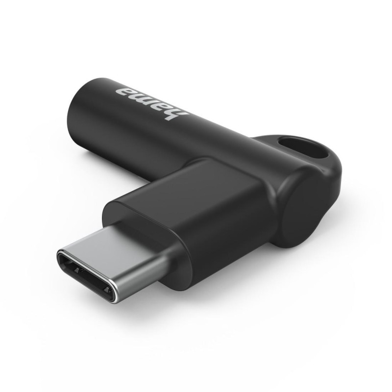 Адаптер Hama USB-C към 3.5mm Jack, Черен - 201701 - 3