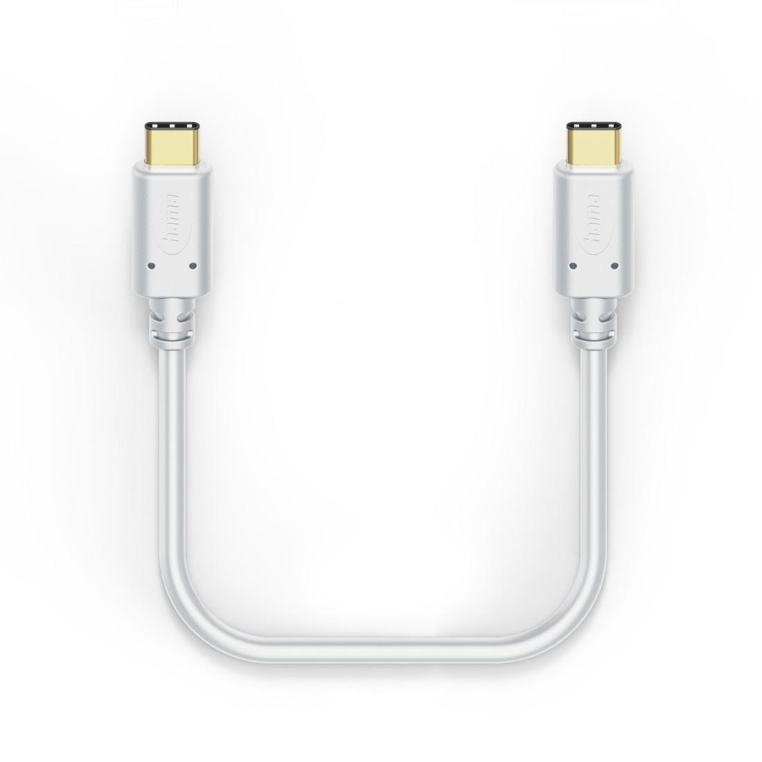 Кабел за зареждане HAMA, USB-C към USB-C, 1.5м, двойно екраниран, позлатени конектори - 201592 - 3