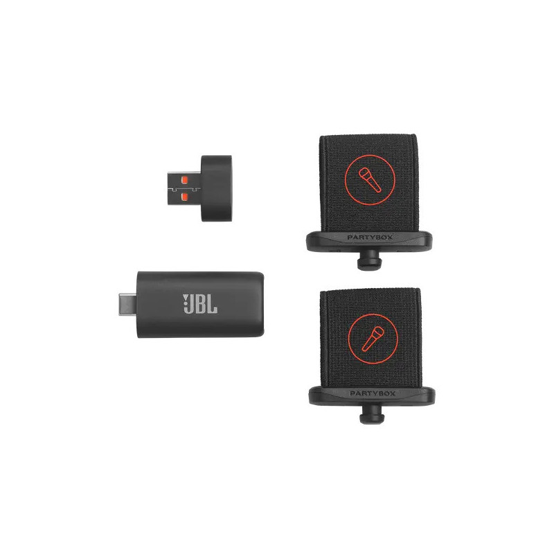 Безжични микрофони JBL EasySing, динамичен, USB Type-C, кардиоиден, черен - JBL-MIC-EASYSING-WRLSS - 6