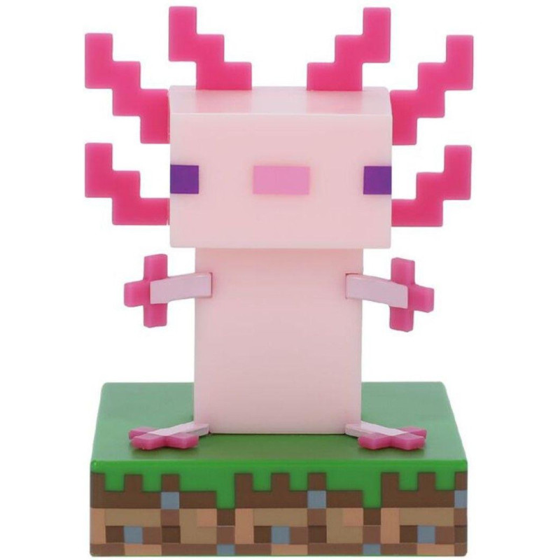 Лампа Paladone Icons: Minecraft - Axolotl Light, Многоцветна, 11см - PP11390MCFV2 - 1