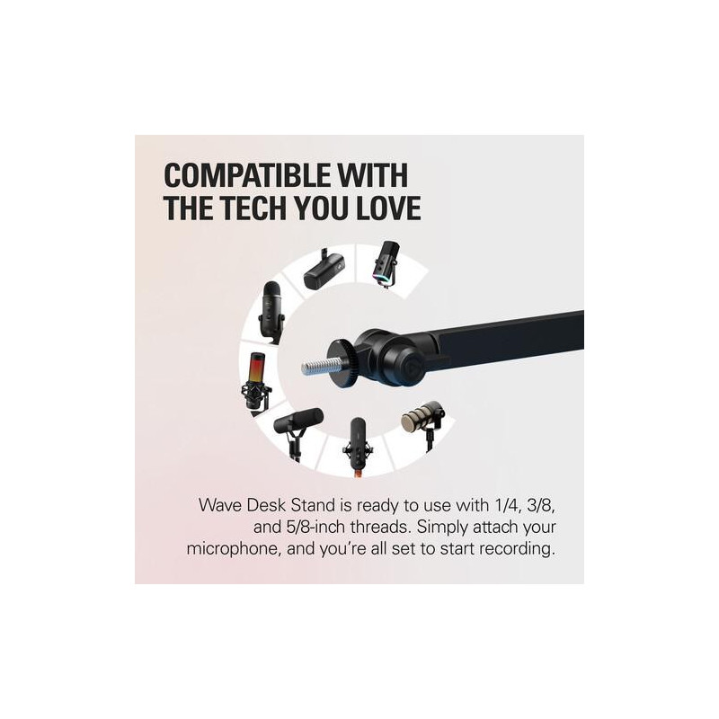 Поставка за микрофон Elgato Wave Desk Stand - 10AAU9901 - 2