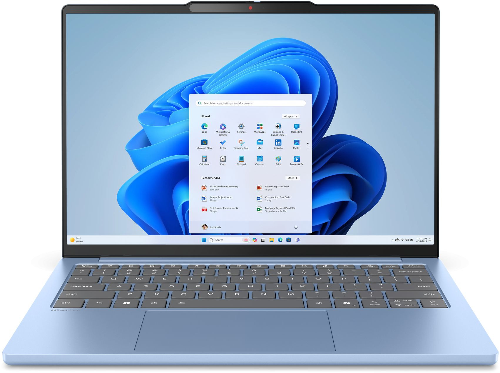 Лаптоп Lenovo IdeaPad Slim 5, 13.3" WUXGA AG, AMD Ryzen 5 7535HS, 16GB DDR5, 512GB PCIe SSD, Windows 11 Home - 83J20016BM - 1