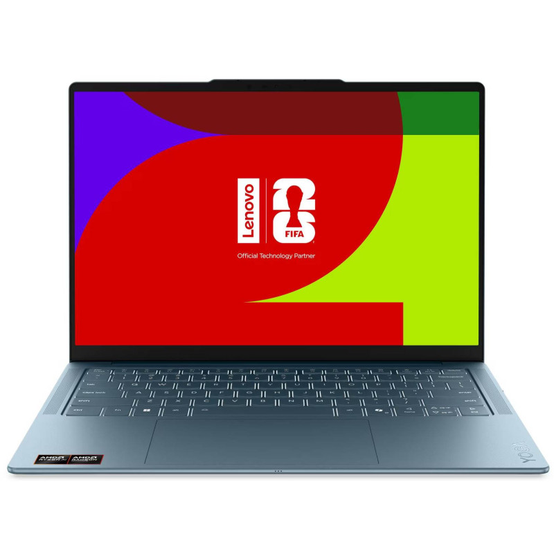 Лаптоп Lenovo Yoga Slim 7, 14" 2.8K OLED 120Hz, AMD Ryzen AI 7 445, 32GB DDR5, 2TB SSD, Windows 11 Home - 83QS001ABM - 1
