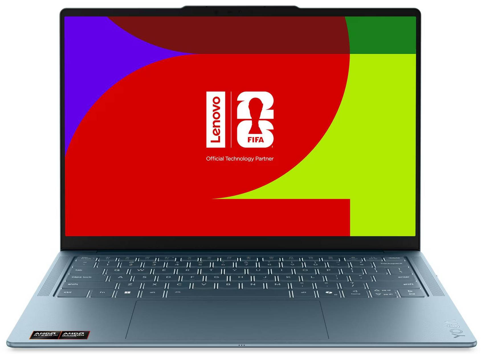 Лаптоп Lenovo Yoga Slim 7, 14" 2.8K OLED 120Hz, AMD Ryzen AI 7 445, 32GB DDR5, 2TB SSD, Windows 11 Home - 83QS001ABM - 1