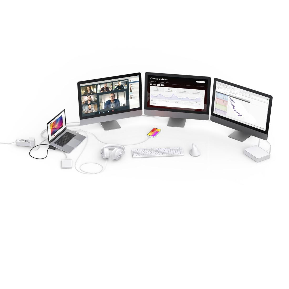 Докинг станция HAMA Connect2Office Work, USB-C, 12 порта - 200149 - 4